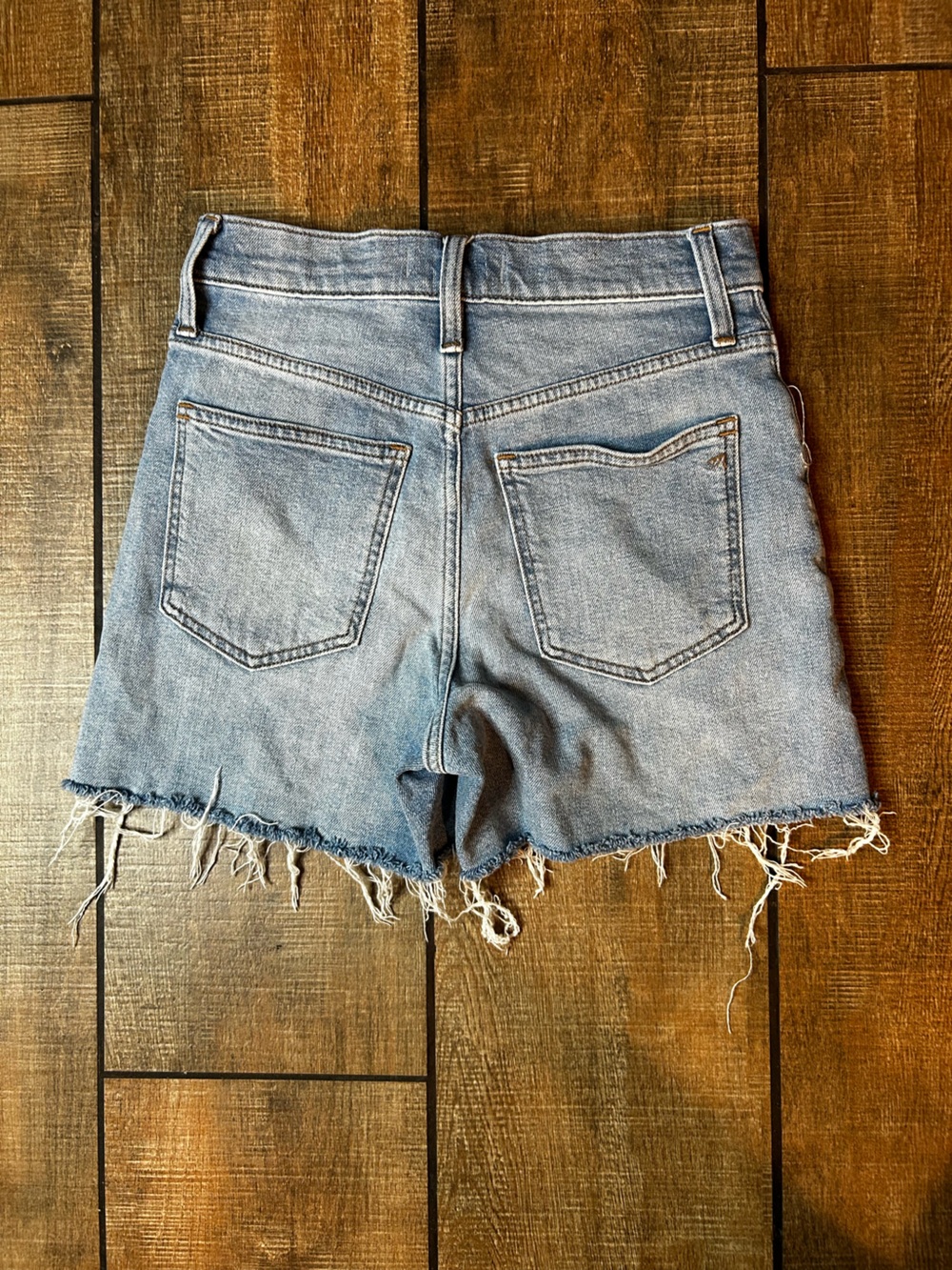 MADEWELL Denim High Rise Short Frayed - Picture 4 of 7